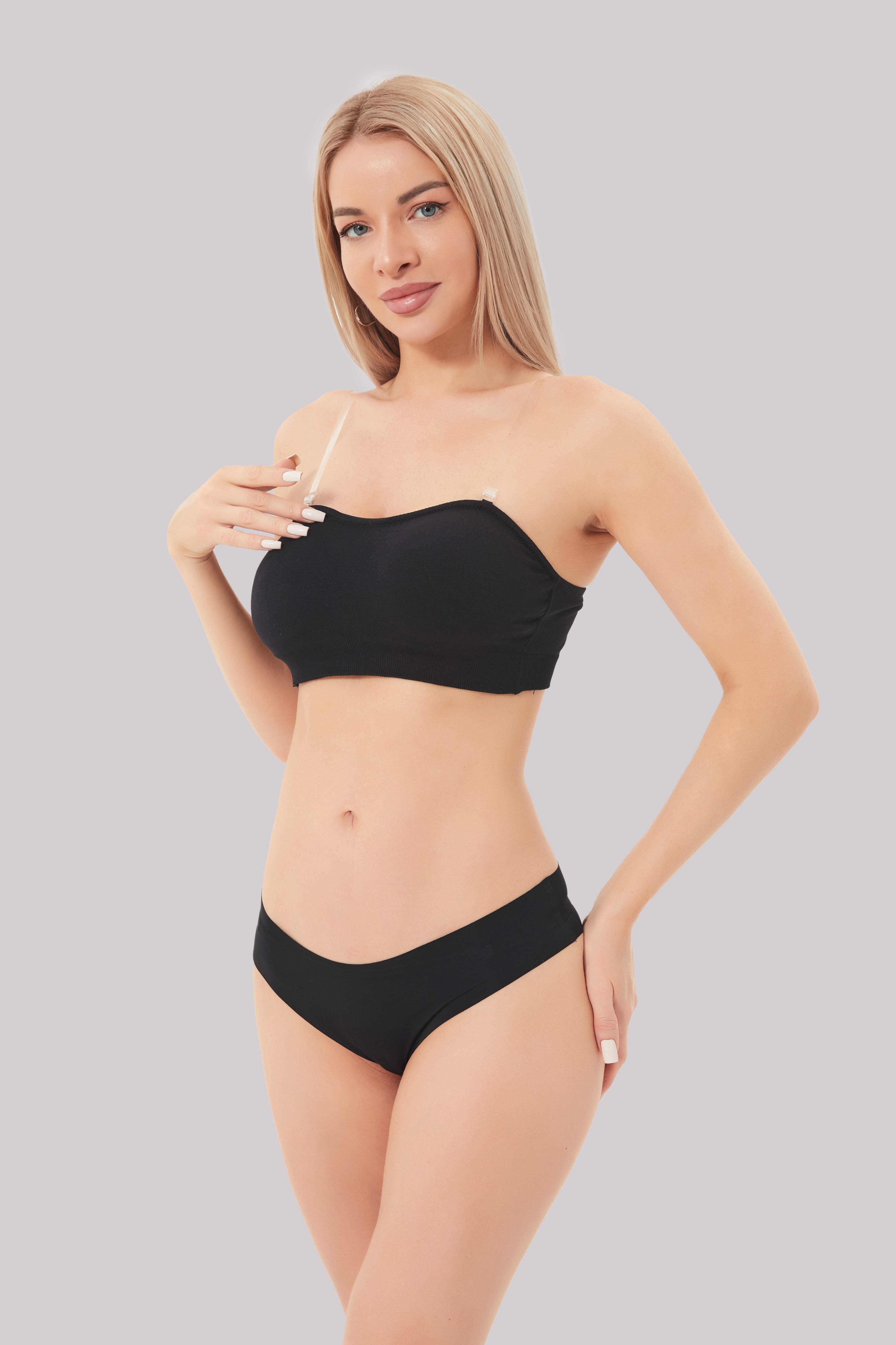 Comfit Celeste Reggiseno a fascia senza spalline